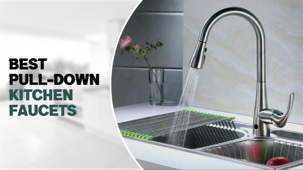 Modern pull down kitchen faucet