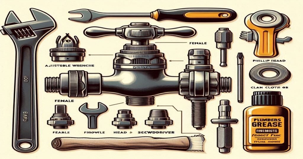 Variety of tools on poster.