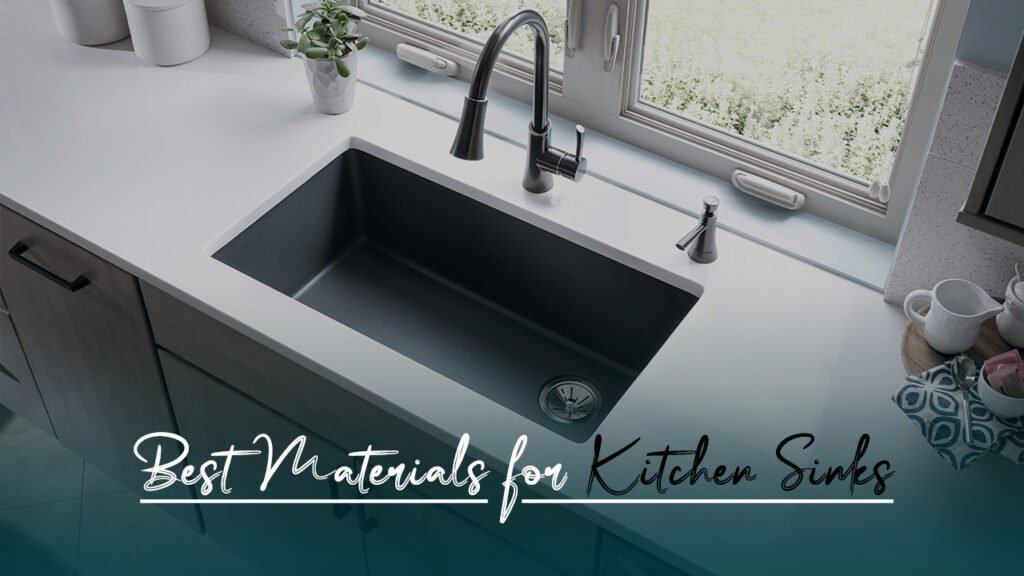 A selection of high-quality materials for kitchen sinks, showcasing durability and style for modern kitchens.